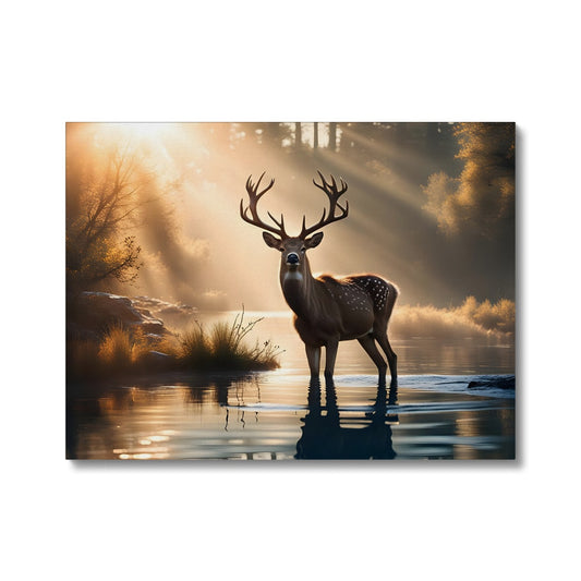 Deer in Sunlight Canvas